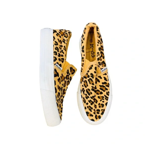 Mudd Shoes Mudd Leopard Print Platform Slip On Sneaker 85